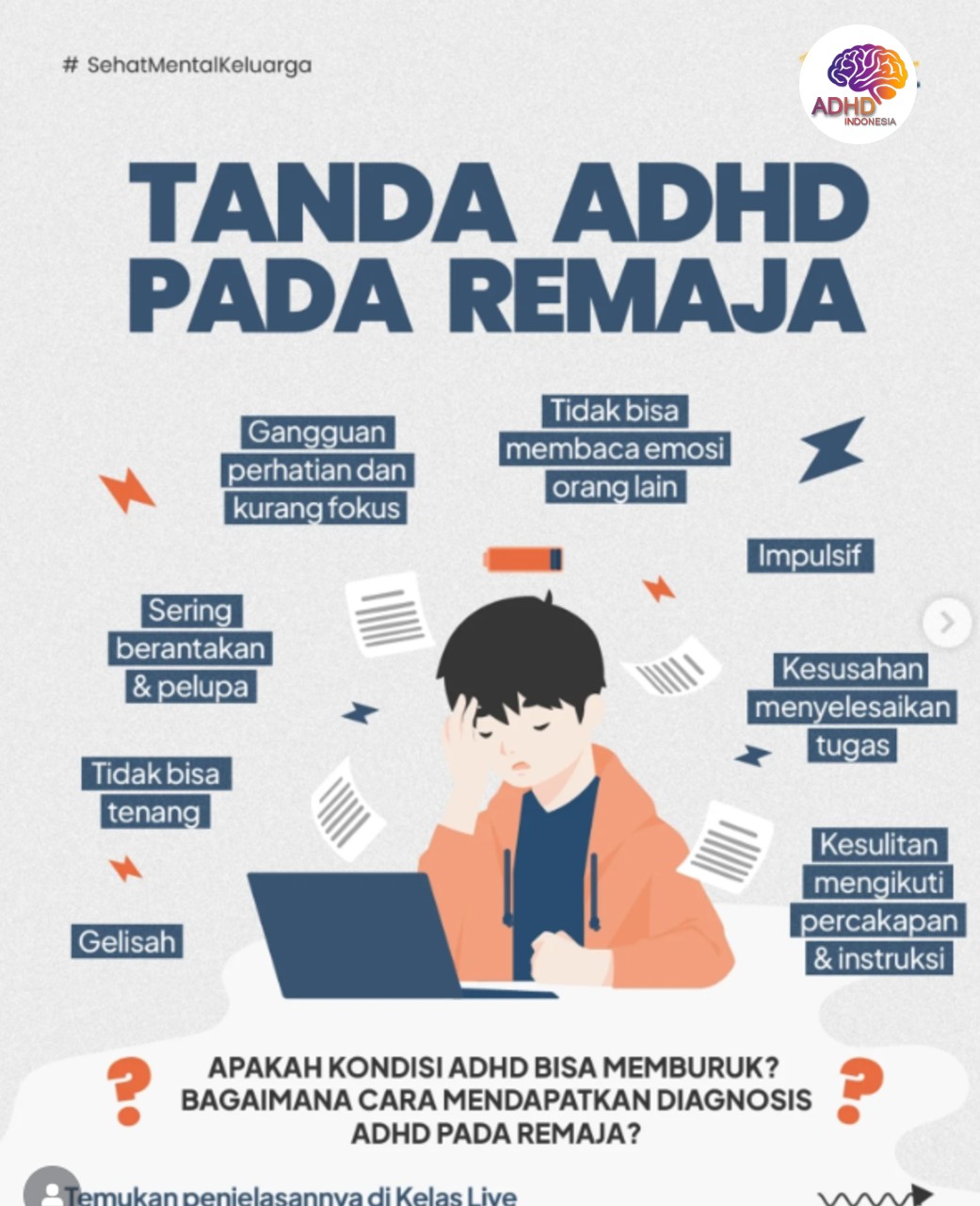 Screening ADHD Non-Diagnostik: Edukasi Awal bagi Orang Tua di Kabupaten Ogan Ilir