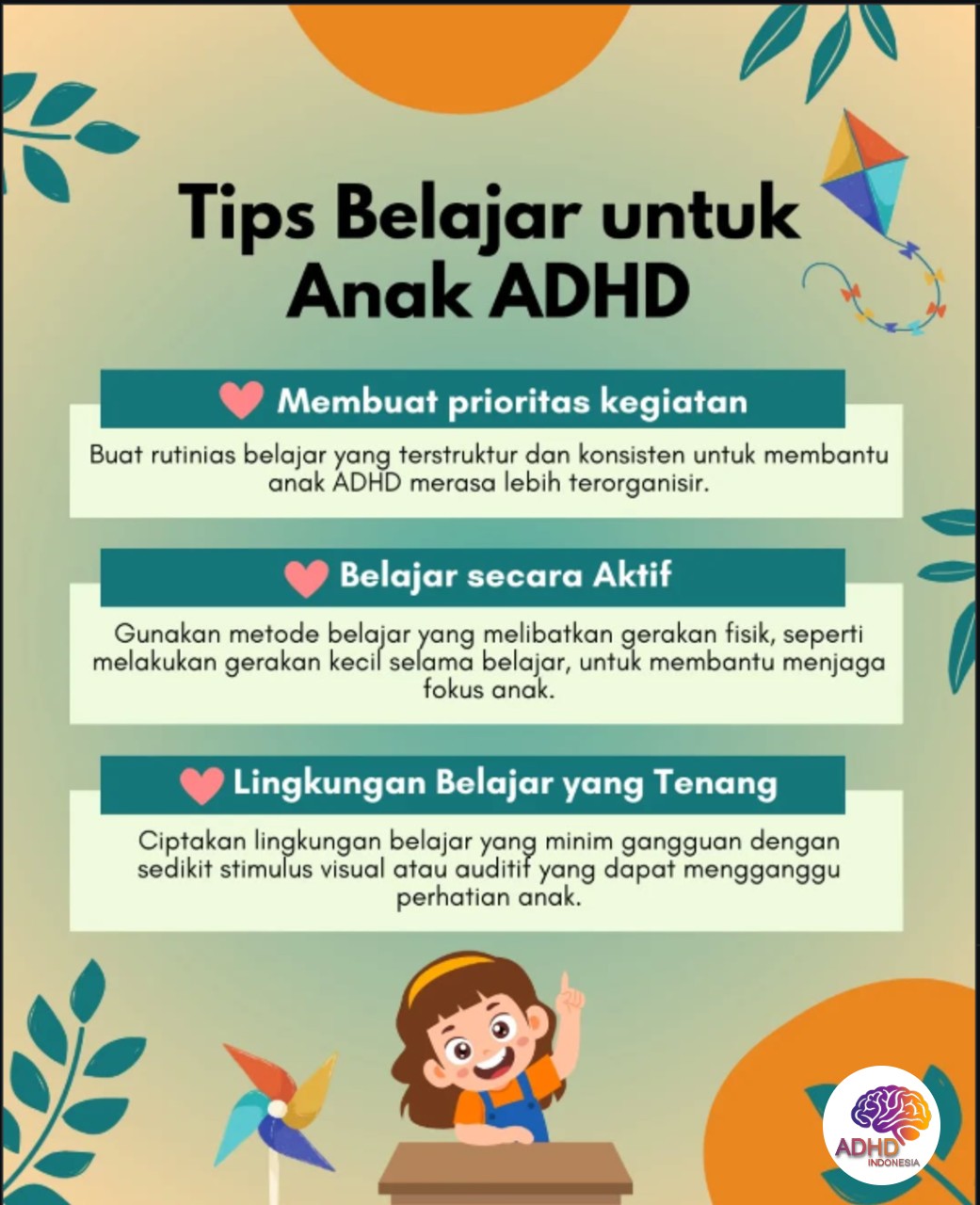 Strategi Belajar yang Cocok untuk Anak ADHD di Kabupaten Ogan Ilir